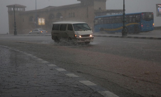 سقوط أمطار رعدية على مناطق متفرقة بمدن وقرى كفر الشيخ