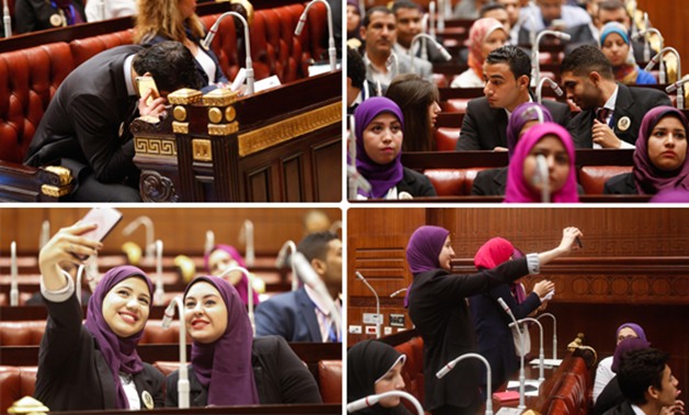 بالصور.. نرصد تجربة نموذج محاكاة طلاب جامعة القاهرة بمجلس النواب 