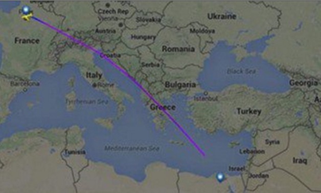 ننفرد بنشر موقع اختفاء الطائرة MS804 التابعة لـ"مصر للطيران" 