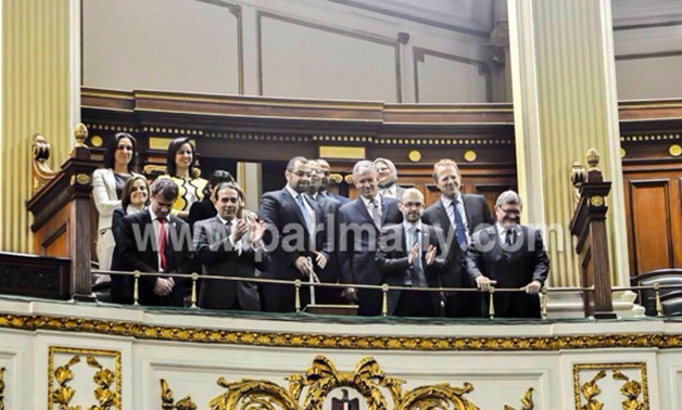 على عبد العال يرحب بوفد الصداقة الفرنسية المصرية خلال الجلسة العامة
