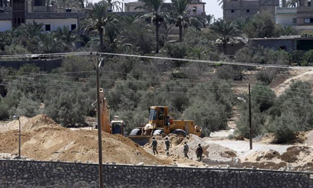 المساحة: الانتهاء من الرفع المساحى لـ 3 مراحل من الشريط الحدودى مع غزة