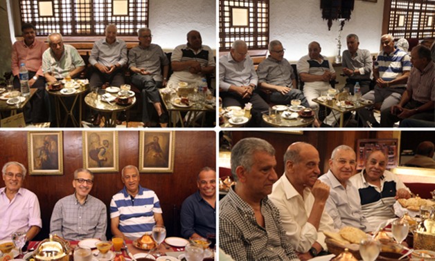 بالصور..السفير السعودى وأصدقائه المصريون يتناولون الإفطار بالحسين