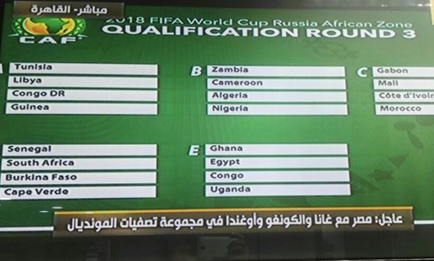 مصر مع أوغندا والكونغو وغانا فى المجموعة الخامسة بتصفيات المونديال 
