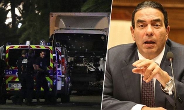 رئيس "الصداقة المصرية الفرنسية" يرسل برقية عزاء للبرلمان الفرنسى فى ضحايا حادث "نيس"