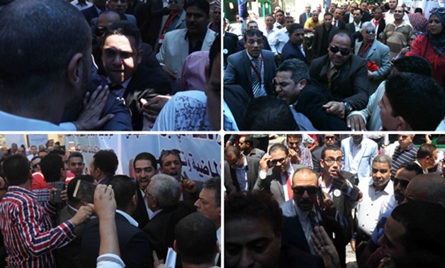 ننشر صور المعتدين على الصحفيين والمصورين خلال عمومية طرح الثقة فى نقيب المحامين