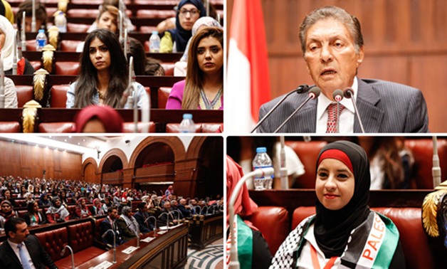 بالصور.. بدء اجتماع رئيس لجنة الشئون العربية مع الشباب الفلسطينيين بالبرلمان