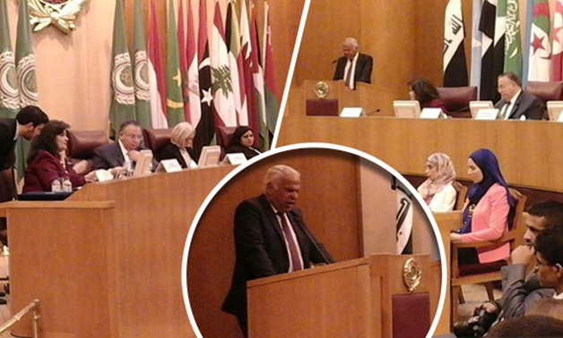 بالصور.. فرج عامر يلقى كلمة البرلمان فى افتتاح مبادرة "نحكى عن أوطاننا" بجامعة الدول العربية