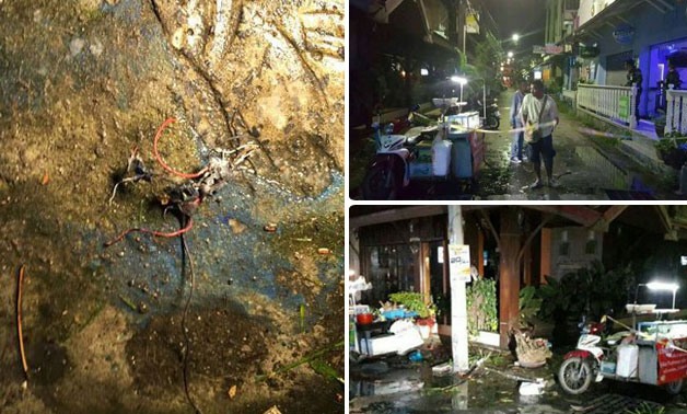بالفيديو والصور.. مقتل شخص وإصابة 11 آخرين فى تفجيرات بـ"تايلاند"
