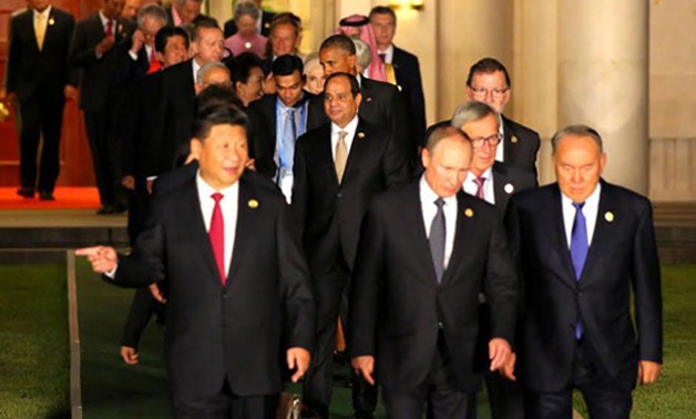 حكام العالم على مائدة بكين.. السيسى يلتقى بوتين وميركل وهولاند فى عشاء الرئيس الصينى