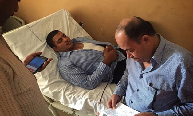 انفجار الرقابة الإدارية بدمياط.. والنائب الزينى يزور مصابى الشرطة بالمستشفى العام