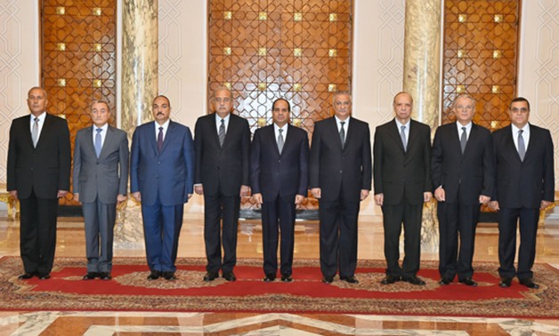 وزير التموين والمحافظون الـ6 يؤدون اليمين الدستورية أمام الرئيس