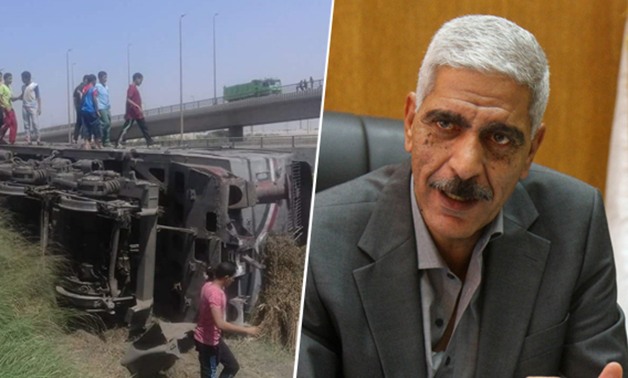  رئيس السكة الحديد تعليقاً على حادث قطار العياط:"المنطقة دى موعودة بالحوادث مش أكتر"