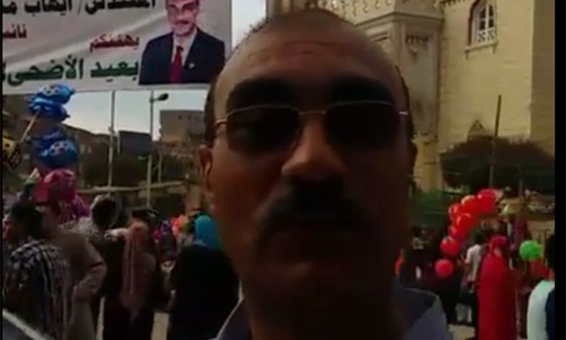 الوحدة الوطنية "لايف".. نائب العمرانية القبطى يهنئ أهل الدائرة من ساحة صلاة العيد