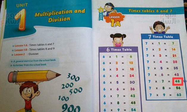 كارثة تعليمية..7 7X بـ48 فى كتاب خارجى للابتدائى.. وكتاب الوزارة لم يصل