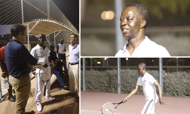 بالصور.. رئيس البرلمان الأفريقى يمارس التنس فى شرم الشيخ