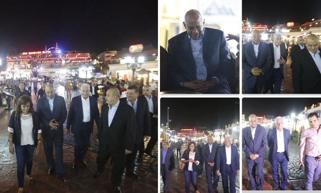 بالفيديو والصور..عبد العال وهيكل ووزير السياحة والمحافظ وعدد من النواب بجولة سياحية فى نعمة 