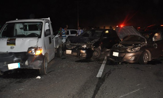 مصرع 6 أشخاص وإصابة 25 فى حادث تصادم سيارتين جنوب بورسعيد