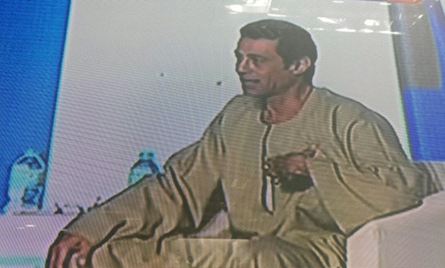 مصطفى الجندى يظهر بالجلباب على المنصة الرئيسية فى ثانى أيام مؤتمر الوطنى للشباب 