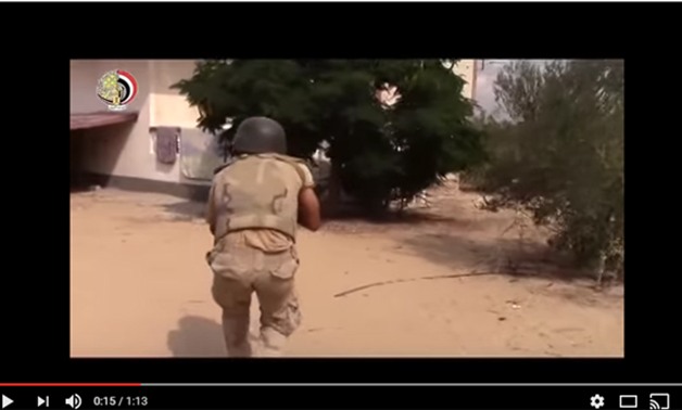 المتحدث العسكرى ينشر فيديو مداهمات الجيش لأوكار الإرهابيين بسيناء