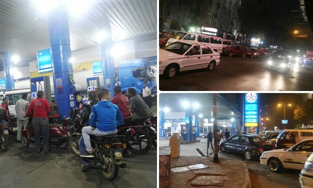 ارتفاع أسعار البنزين..شاهد ازدحام السيارات أمام محطات الوقود بعد قرار التعويم (فيديو)