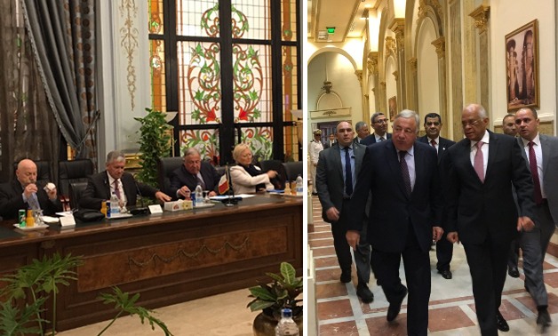 رئيس الشيوخ الفرنسى يلتقى نواب مصر
