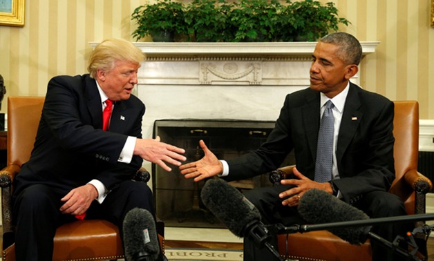 بالصور.. لقاء "فاتر" بين أوباما وترامب لتسليم السلطة 