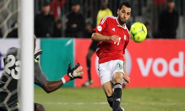 محمد صلاح يحرز الهدف الأول لمصر فى شباك غانا من ركلة جزاء فى الدقيقة 43