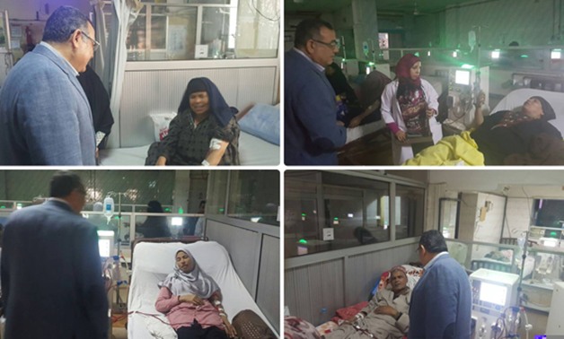 بالصور.. هانى النواصرة فى جولة تفقدية بمركز الغسيل الكلوى بالمستشفى العام بكفر الشيخ 