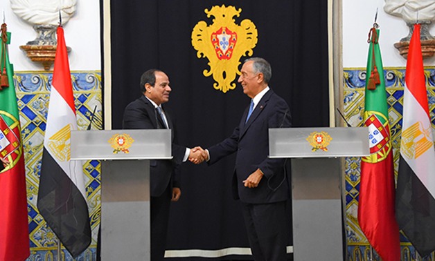 الرئيس السيسى يلقى محاضرة حول مكافحة الإرهاب بالأكاديمية العسكرية العليا بالبرتغال