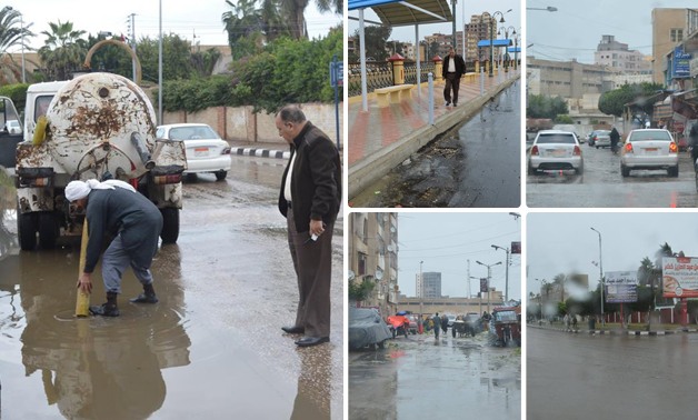  بالصور ..سقوط الأمطار على كفر الشيخ وإعلان حالة الطوارئ وإلغاء الإجازات 
