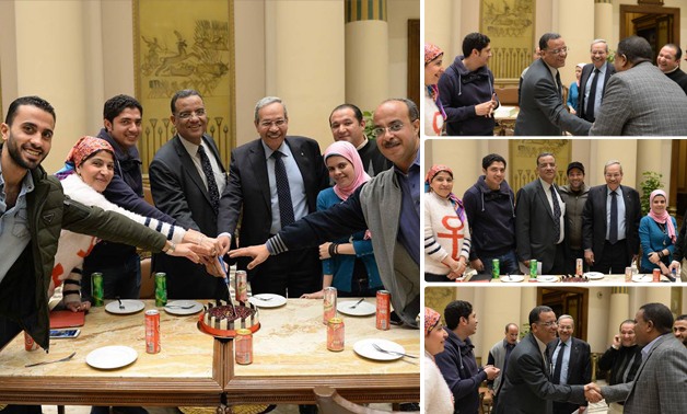 بالصور.. محمود مسلم يحتفل فى مجلس النواب بحصوله على "الماجستير"