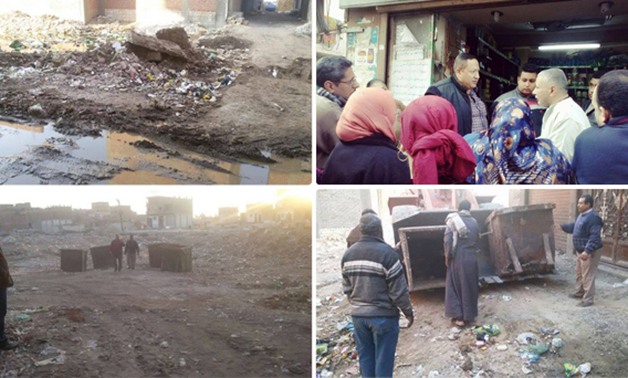 بالصور.. "نائب المنيا" مع الأهالى لحل أزمة تراكم القمامة أمام المنازل