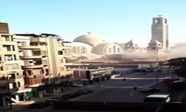 بالفيديو.. لحظة وقوع الانفجار بمحيط الكاتدرائية بالعباسية