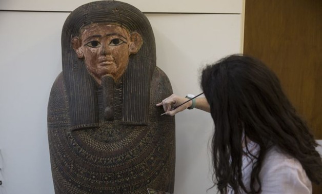 إسرائيل ترمم تابوتين فرعونيين لعرضهما بمتحف القدس.. "صور"