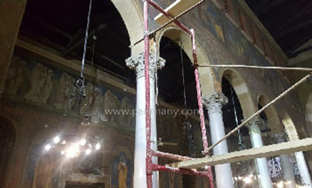 جون طلعت ينشر صور ترميم الكنيسة البطرسية ويعلق: شكرا للرئيس السيسى وتحيا مصر