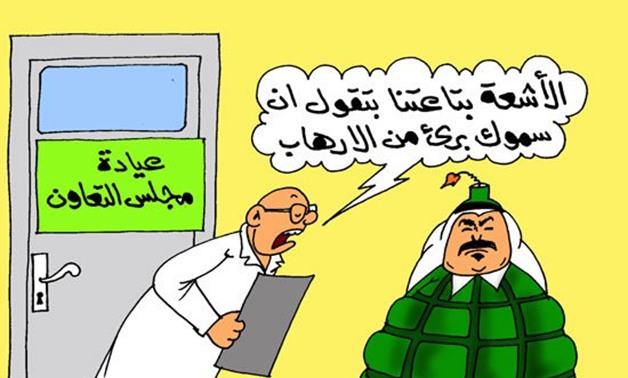 الإرهاب القطرى وتبرئة مجلس التعاون الخليجى فى كاريكاتير برلمانى