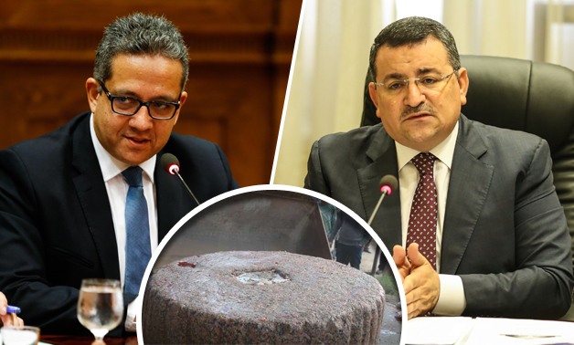 أسامة هيكل يطالب وزير الآثار بمعلومات عن الحجر الأثرى بسوق "الكرشة والكوارع" بالمحلة