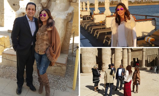 بالصور ..علاء عابد وزوجته فى رحلة نيلية مع رئيس الاتحاد البرلمانى لتدعيم السياحة