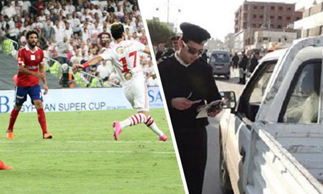انتشار مرورى بالشوارع لتأمين احتفالات الجماهير عقب مباراة كلاسيكو العرب 