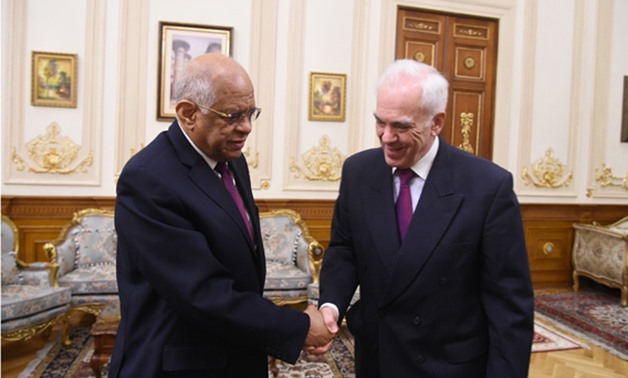 على عبد العال يلتقى سفير اليونان بالقاهرة لبحث تعزيز العلاقات بين البلدين