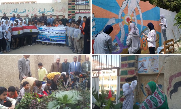6500 طلب وطالبة بكفر الشيخ يشاركون فى مبادرة لنظافة المدارس (صور)