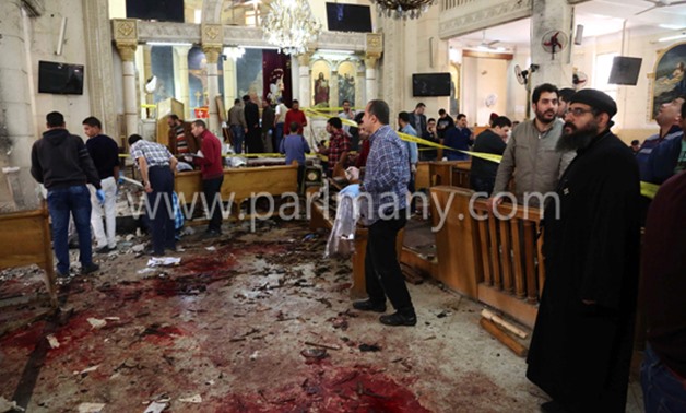 نقل 16 مصابًا فى حادث تفجير كنيسة طنطا لمستشفيات القوات المسلحة بالقاهرة