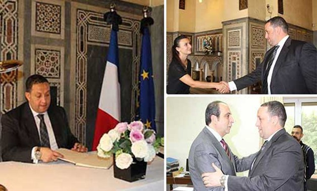 بالصور.. مرشح بـ"الأميرية" يزور سفارتى لبنان وفرنسا للعزاء فى ضحايا الإرهاب
