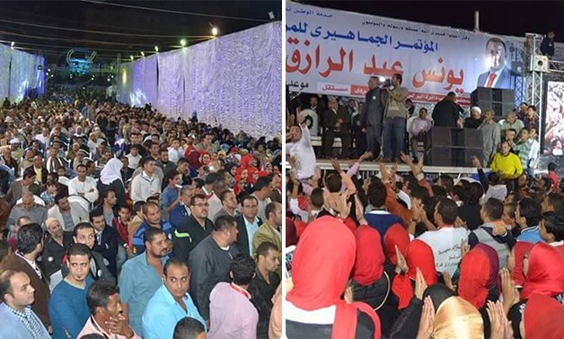 بالصور.. أكبر حشد جماهيرى للمرشح يونس عبد الرازق بدائرة حمدين صباحى