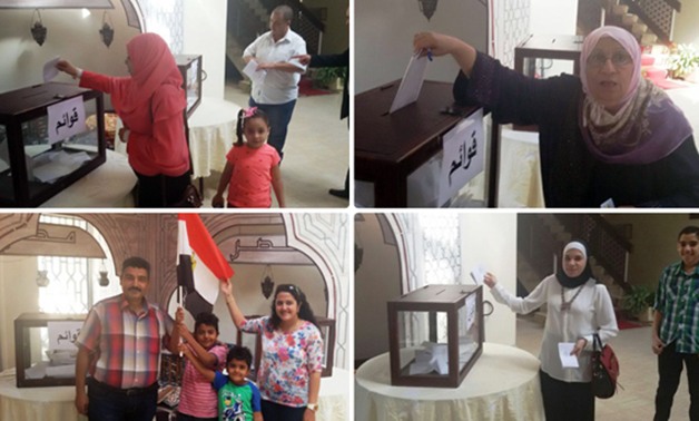 بالصور.. إقبال المصريين بـ"عمان" على السفارة للتصويت فى انتخابات البرلمان