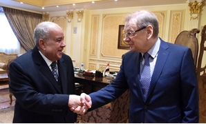 لقاء مجدى العجاتى بالسفير الروسى بالقاهرة