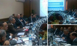 المستشار أحمد الزند وزير العدل والدكتور أشرف العربى وزير التخطيط