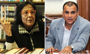 الدكتور عمرو هاشم ربيع نائب رئيس مركز الأهرام والدكتورة لميس جابر عضو مجلس النواب