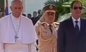 البابا فرانسيس فى قصر الاتحادية