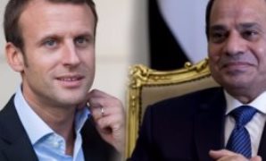 الرئيس عبد الفتاح السيسي - الرئيس الفرنسي ماكرون